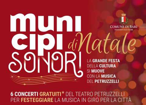 Bari, ''Municipi sonori di Natale'': sei concerti gratuiti per la citt